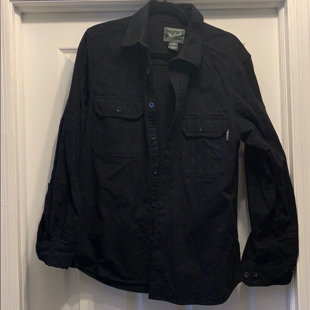 Woolrich Men’s button down flannel shirt jacket